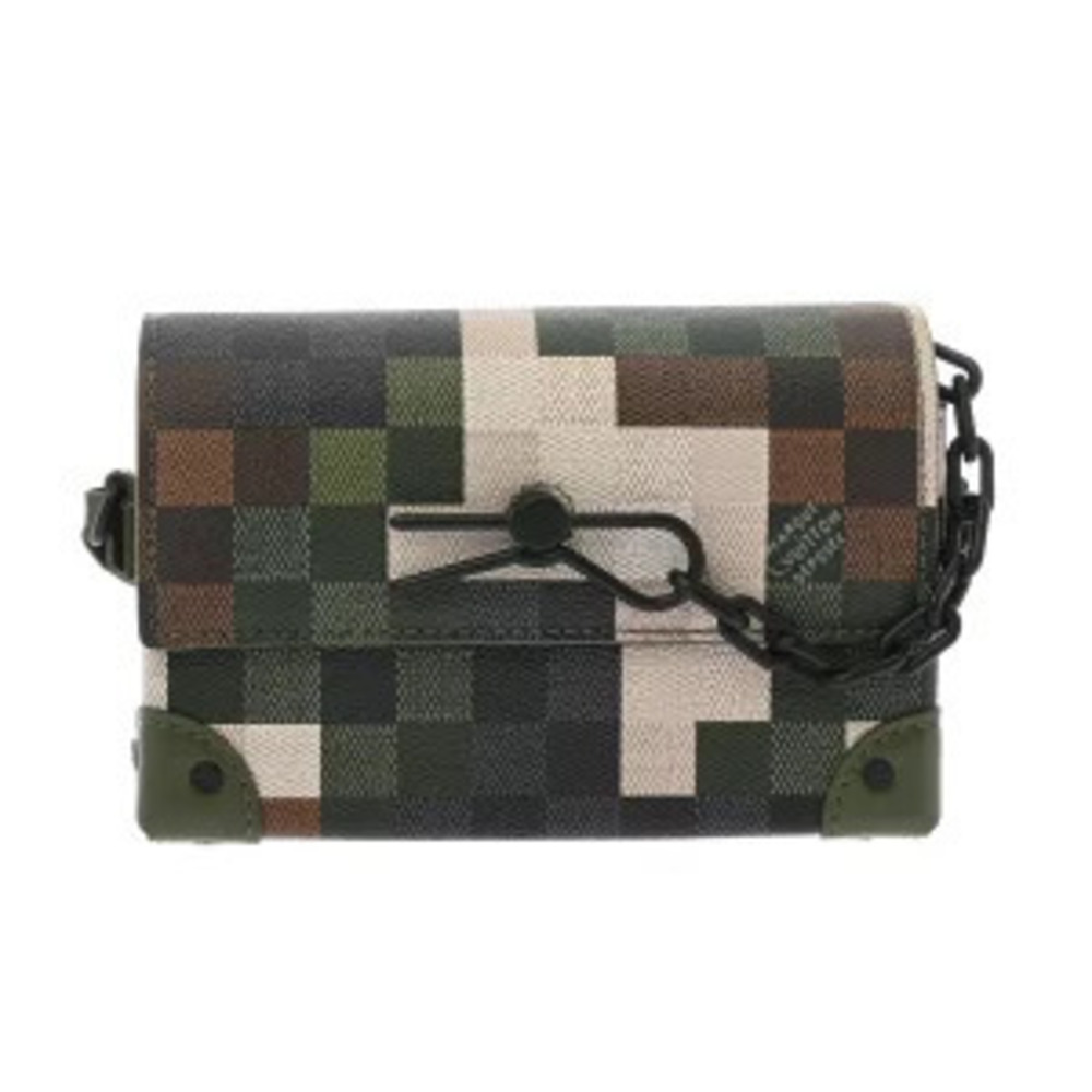 Louis Vuitton Damouflage Steamer Wallet Monogram Canvas Shoulder Bag Khaki Green